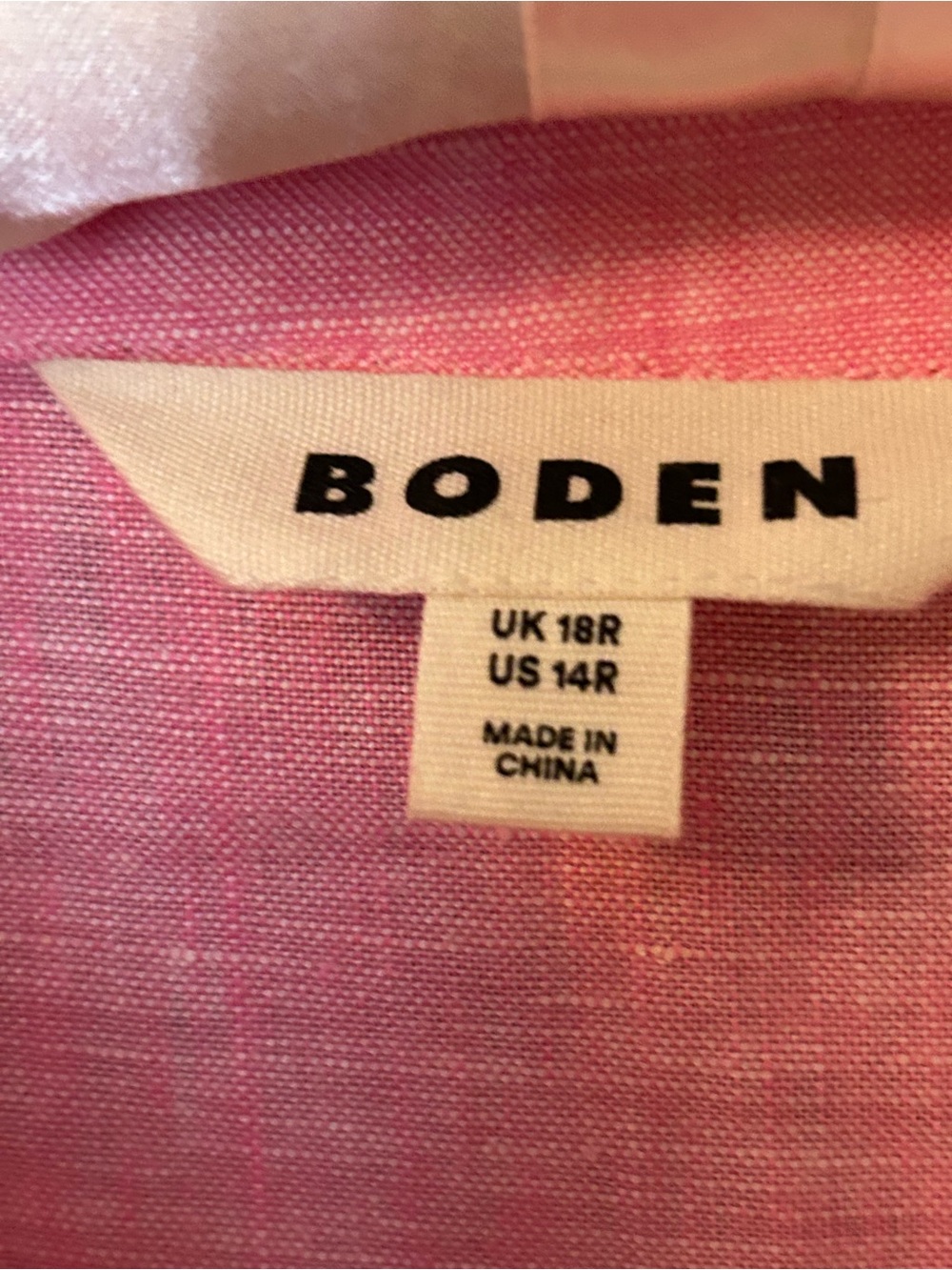 Boden Pink Embroidered Long-Sleeve Belted Dress - Picture 4 of 4